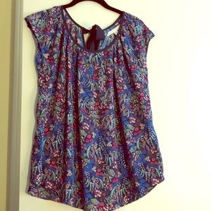 LC Lauren Conrad floral blouse size M